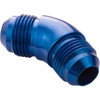 Proflow 45 Degree Union Flare Adaptor Fitting -06AN Blue