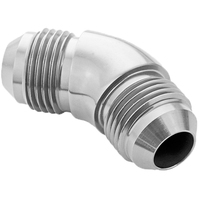Proflow 45 Degree Union Flare Adaptor Fitting -06AN Polished