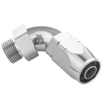 Proflow 90 Degree Fitting Hose End -06AN Orb Male To -06AN Polished