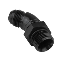 Proflow 45 Degree Male Fitting Orb Hose End To -04AN Black