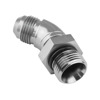 Proflow 45 Degree Male Fitting Orb Hose End To -04AN Polished