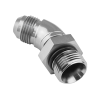 Proflow 45 Degree Male Fitting Orb Hose End To -06AN Polished