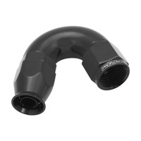 Proflow 150 Degree Fitting Hose End AN4 Suit PTFE Hose Black