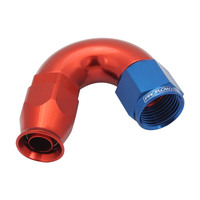 Proflow 150 Degree Fitting Hose End AN4 Suit PTFE Hose Red/Blue