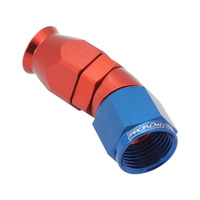 Proflow 30 Degree Fitting Hose End AN6 Suit PTFE Hose Red/Blue