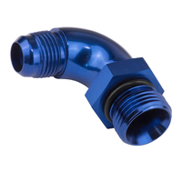 Proflow 90 Degree Male Fitting Orb Hose End To -08AN Blue
