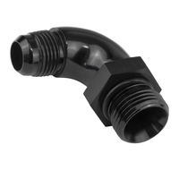 Proflow 90 Degree Male Fitting Orb Hose End To -08AN Black