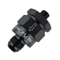 Proflow EFI Fuel Check Valve M12 x 1.25 To -08AN Black