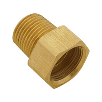 Proflow Transmission Fitting Adaptor 1/2 in. NPT To 7/8''-18 Inverted Flare For Ford Pan Fill C4/C10 Dipstick Each