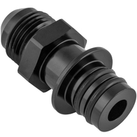 Proflow Fitting Transmission Adaptor For Ford ZF to AN Hose End Straight Black AN6