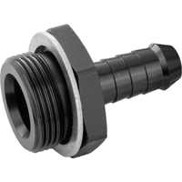 Proflow Fitting Inlet Fuel Adaptor Male Holley Fuel Bowl 7/8"-20 To 1/2in. Male Barb Black