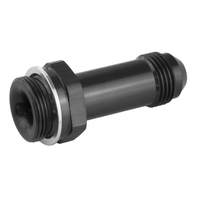 Proflow Fitting Inlet Fuel Adaptor Male Holley Fuel Bowl 7/8 x 20 -08AN 2in. Black
