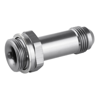 Proflow Fitting Inlet Fuel Adaptor Male Holley Fuel Bowl 7/8 x 20 -08AN 2in. Silver