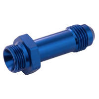 Proflow Fitting Inlet Fuel Adaptor Male Feed Demon 9/16 x 24 2in. -06AN Blue