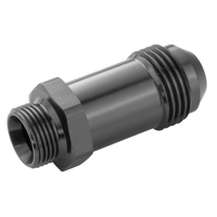 Proflow Fitting Inlet Fuel Adaptor Male Feed Demon 9/16 x 24 2in. -08AN Black