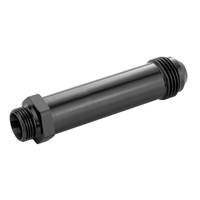 Proflow Fitting Inlet Fuel Adaptor Male Feed Demon 9/16 x 24 To -08AN Male 2in. Black