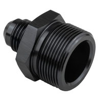 Proflow Fitting Inlet Fuel Straight Adaptor Quadrajet Male -06AN To 1in. x 20 Black