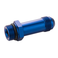 Proflow Quick Release Fuel Fitting Holley Inlet Feed -08AN Male To -08AN Male 2in. Blue
