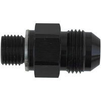 Proflow Fitting Adaptor Ford / GM Transmission 1/4in. Npsm Straight To -08AN Black