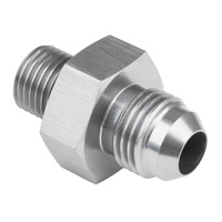 Proflow Fitting Adaptor Male 12mm x 1.25mm To Fitting Adaptor Male -04AN Silver