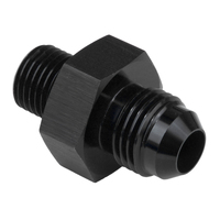 Proflow Fitting Adaptor Male 12mm x 1.25mm To Fitting Adaptor Male -06AN Black