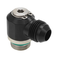 Proflow Low Profile Banjo Fitting -08AN Male To -10AN ORB Male 90 Degree