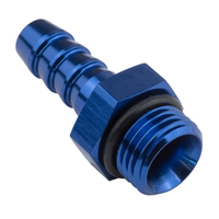 Proflow Fitting adaptor AN 8 Male Hose End To 1/2in. Barb Blue