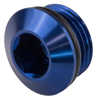 Proflow AN Port Plug Low Profile Allen Key -06AN Blue
