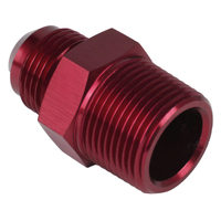 Proflow Adaptor Male -04AN To 1/8in. NPT Straight Red
