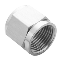 Proflow Aluminium Tube Nut AN For 3/16in. Tube Silver