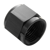 Proflow Aluminium Tube Nut AN For 5/8in. Tube Black