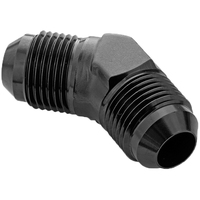 Proflow Male Flare Union Adaptor -12AN 45 Degree Union Black