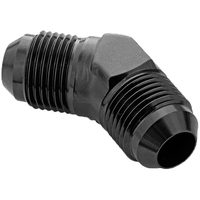 Proflow Male Flare Union Adaptor -12AN 45 Degree Union Black