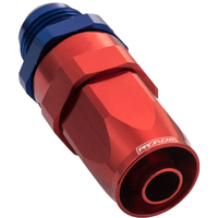 Proflow Male Hose End -08AN To -08AN Hose End Straight Blue