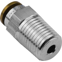 Proflow Fitting Push To Connect Nylon Tube Straight 1/4in. Nylon Tube To 1/8in. NPT Silver