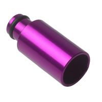 Proflow Aluminium Fuel Injector Adaptor 14mm Male To 14mm Female Long Purple