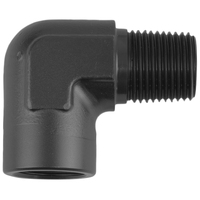 Proflow 90 Degree Coupler Female - Male Elbow 1/4in. NPT Black