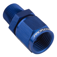 Proflow Female Adaptor -10AN Straight Swivel To 3/8in. NPT Blue