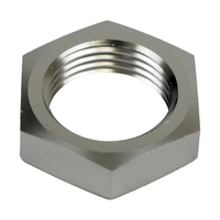 Proflow Aluminium Bulkhead AN Nut -08AN Silver