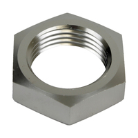 Proflow Aluminium Bulkhead AN Nut -10AN Silver