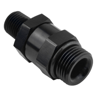 Proflow Fitting Male 3/8in. NPT To Fitting Male -10AN O-Ring Swivel Black