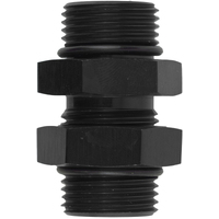 Proflow O-Ring Union Male -06AN To Male -06AN Black