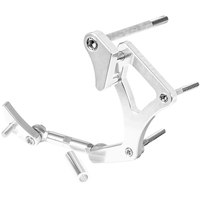 Proflow Alternator Bracket Kit Aluminium For Ford V8 Cleveland 302 351C Drivers Side Mid Mount Silver