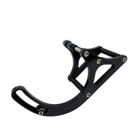 Proflow Alternator Bracket Kit Aluminium For Holden V8 Drivers Side Mid Mount V8 Black