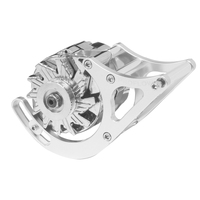 Proflow Alternator Bracket Kit Aluminium For Holden V8 Drivers Side Mid Mount V8 Silver