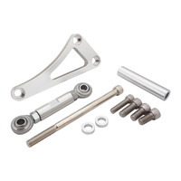 Proflow Alternator Bracket For Chevrolet Small Block Drivers Side Long Water Pump Top Mount Silver Anodised