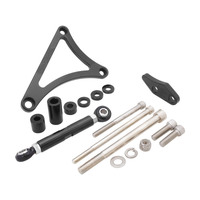 Proflow Alternator Bracket For Ford V8 Windsor 302W Drivers Side Mid Mount Suits L/H Inlet Water Pump Black Anodised