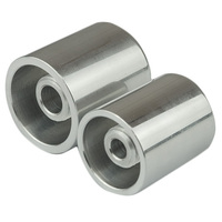 Proflow Hose End Air Conditioning 304 Stainless Chrome Charge Port Cap Large