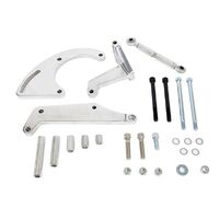 Proflow Aluminium A/C Compressor Bracket Water Pump For Chevrolet SB Long Passenger Side Mount Polished