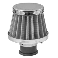 Proflow Mini Air Filter Breather 38mm High 9mm (3/8') Neck Stainless